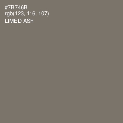 #7B746B - Limed Ash Color Image